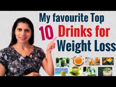 My Top 10 Healthy Drinks For Weight Loss | Drinks to Stay Fit and Lose Fat | Hindi