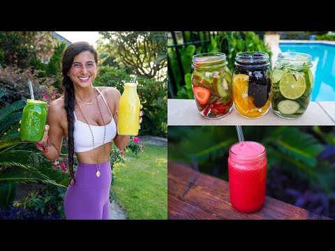 Best Juicing Recipes & Fruit Infused Waters | How to Stay Hydrated | FullyRaw Vegan