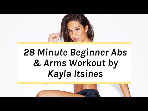 Kayla Itsines Workout | No Kit Arms + Abs Beginner Session