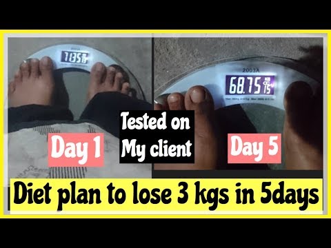 Lose 3kgs in 5 days | Indian diet plan for weight loss | How to lose weight fast | Azra Khan Fitness