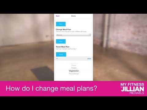 HOW TO: Change Meal Plans with My Fitness by Jillian Michaels