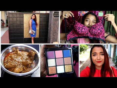 SUNDAY VLOG – FULL DAY EATING, COOKING CHICKEN CHAAP | CLOVIA LINGERIE HAUL, OUTDOOR SHOOT, WORKOUT