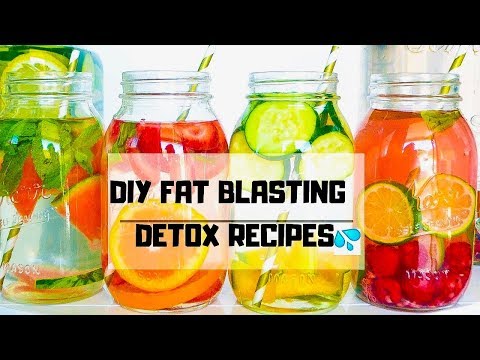 DIY DETOX BELLY FAT BURNERS !? 4 Detox Water Recipes for Weight Loss, Clear Skin & Energy !!