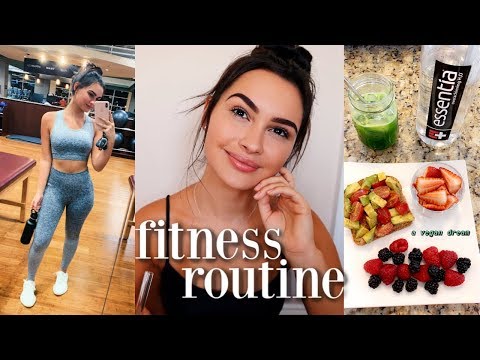 fitness routine & what i eat in a day 2019 *beginner friendly*