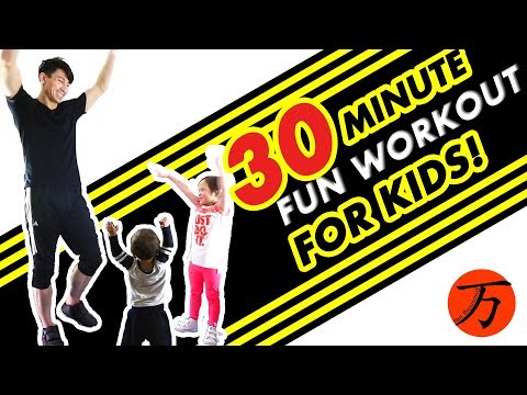Kids fitness workout, 30 minute exercise routine!