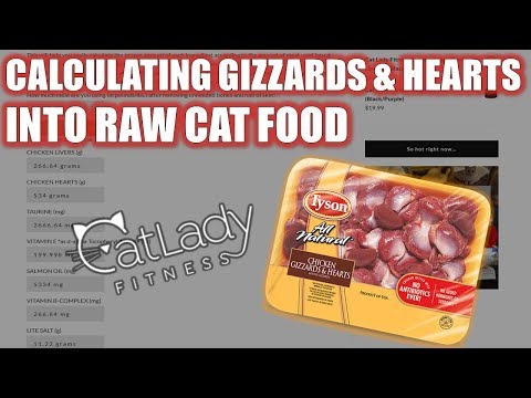 How to calculate CHICKEN GIZZARDS using the Raw Cat Food Recipe Calculator! – Cat Lady Fitness