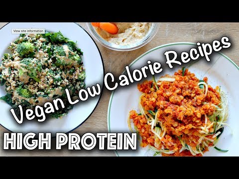 LOW CALORIE HIGH PROTEIN VEGAN RECIPES (Gluten-Free too!)