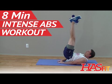 8 Min Intense Ab Workout – HASfit Ab Workouts – Abdominal Exercises – Abs Work Out
