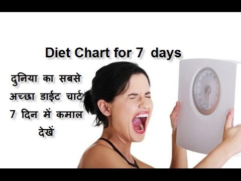 Diet Chart For Weight Loss In 7 Days In Hindi