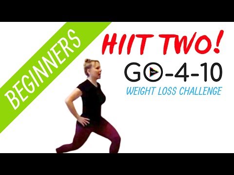 Beginner Cardio HIIT WORKOUT #2 | GO-4-10 Weight Loss Challenge