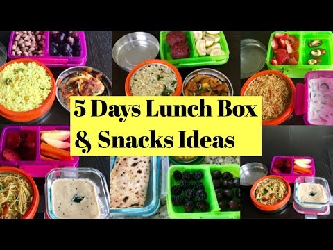 5 Days Lunch Box & Snacks Box Ideas in Tamil for School Kids|Mon-Fri Healthy Indian food
