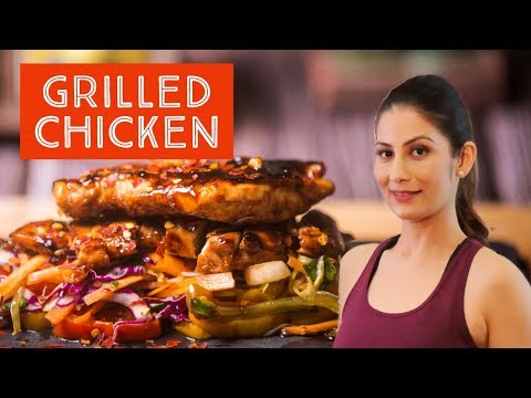 Grilled Chicken with Salad for fitness lovers | Healthy Recipe | Meghna’s Food Magic I Chef Meghna