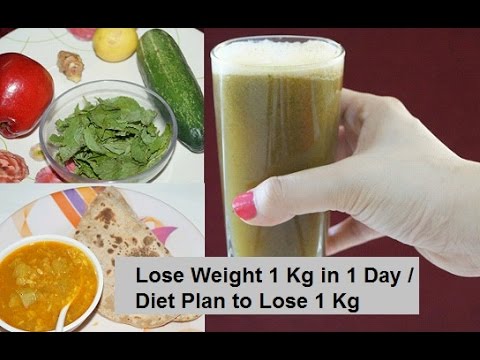 How to Lose Weight 1 Kg in 1 Day / Diet Plan to Lose Weight Fast 1 Kg in a Day