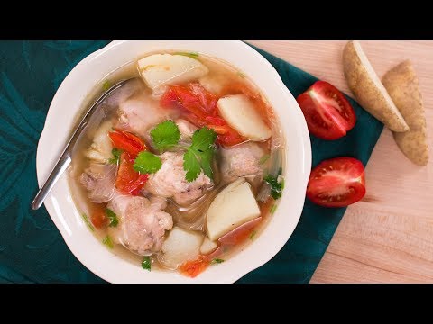 Thai Chicken & Potato Soup Recipe ซุปไก่มันฝรั่ง | Thai Recipes