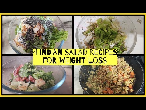 4 salad  recipes for weight loss | Healthy salad recipes for weight loss | Azra Khan Fitness