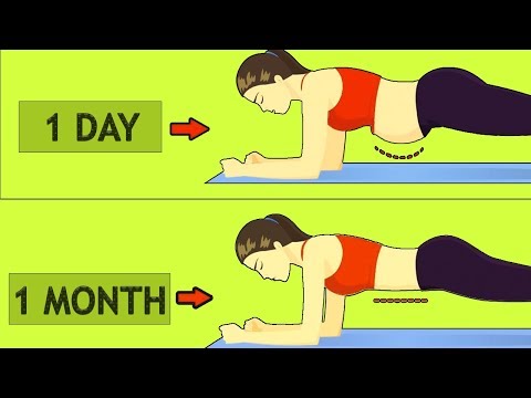 How to Get a Flat Stomach in a Month at Home Without Equipment- Abs Workout Planking by Healthpedia