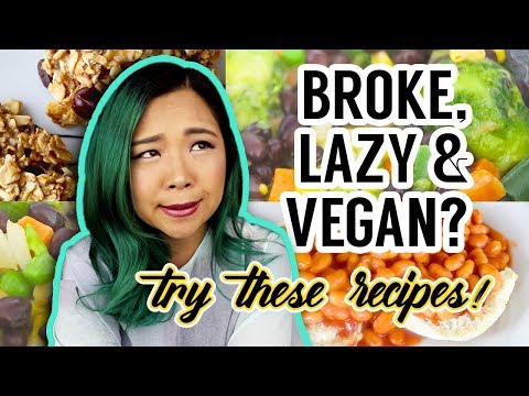 What I ate when I was “BROKE” & LAZY AF (easy vegan meal ideas)
