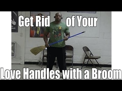 Lose Love Handles Fast with a broom (6min. Love Handle Workout)