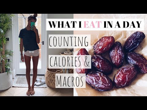 WHAT I EAT IN A DAY // COUNTING CALORIES & MACROS, INTERMITTENT FASTING (HEALTHY VEGAN)