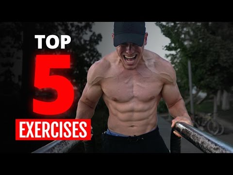 TOP 5 Beginner Exercises For Extreme Muscle Growth (Bodyweight ONLY!)!