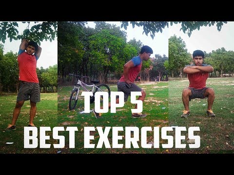 NO GYM FULL BODY WORKOUT AT HOME | BEST 5 HOME EXERCISES