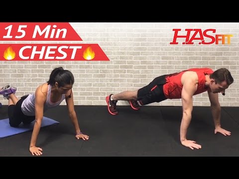 15 Min Chest Workout at Home – Chest Workouts with Dumbbells – Pectoral Exercises for Men & Women