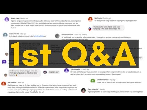 Vid. 19: 1st Q&A  Session | First-timers | Workout | Diet | Supplements | Fitness Tips