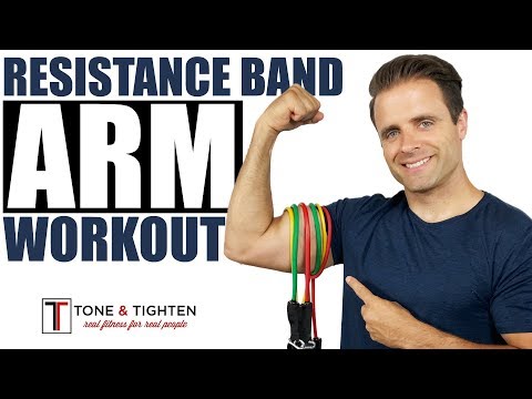 Resistance Band Arm Workout – 6 Best Resistance Band Exercises To Tone And Strengthen Your Arms