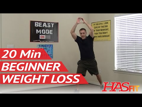 20 Min Beginner Workout for Weight Loss – HASfit Easy Exercises to Lose Weight Easy Workouts at Home