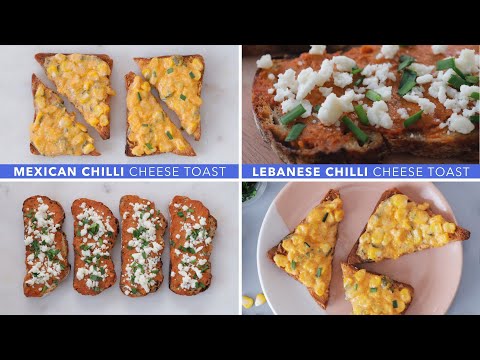 Mexican Chilli Cheese Toast + Lebanese Chilli Cheese Toast Recipes | Glamrs