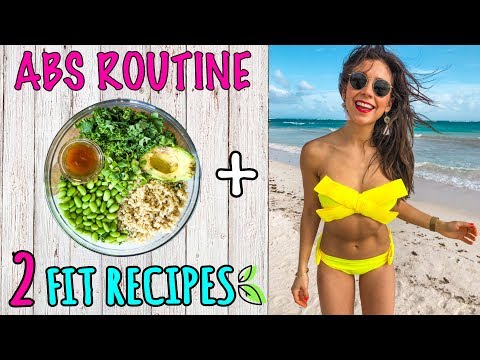 WHAT I EAT VEGAN FOR A FLAT STOMACH + ABS ROUTINE! ?Yovana