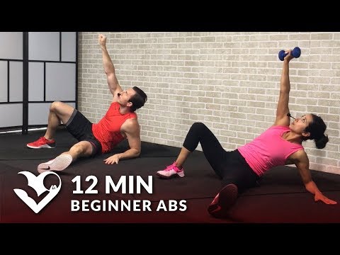 12 Min Beginner Ab Workout for Women & Men – Easy Abs Workout for Beginners at Home
