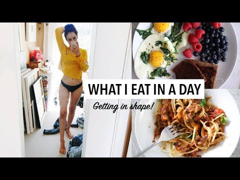 WHAT I EAT IN A DAY – MY NEW DIET 2018! Losing fat, getting LEAN + HEALTHY!