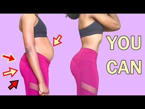 4 TUMMY FAT Exercises to Lose Belly Fat ➟ Lift Your Butt ➟ No Equipment Weightloss Workout for Women