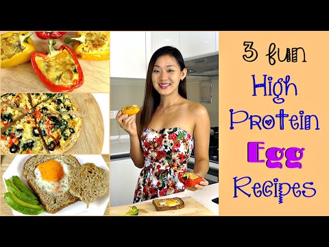 3 Fun EGG Breakfast / Lunch Recipes (High Protein!)