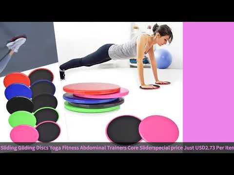 2Pcs Exercise Sliding Gliding Discs Yoga Fitness Abdominal Trainers Core Slider-in Yoga Mats from…