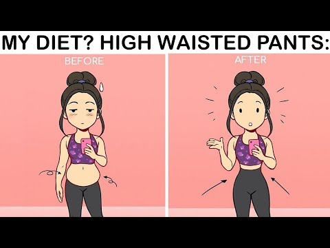 Fitness Trainer Illustrates Everyday Problems Of Girls Who Are Struggling To Stay In Shape