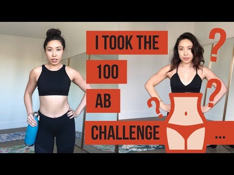 I did 100 ab exercises everyday…