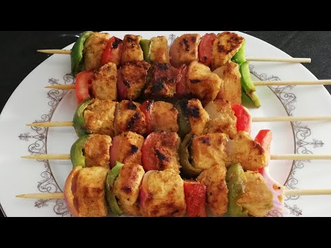 Chicken Shashlik Sticks Recipe | Shish Kabab Recipe | Chicken Snacks | Tasty Food Recipes