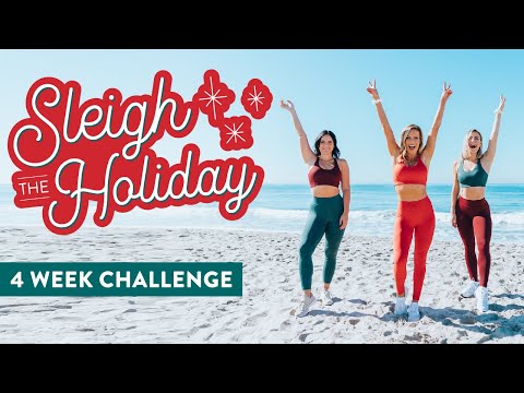 4 Week Sleigh The Holiday CHALLENGE is here! // Free Workout Plan