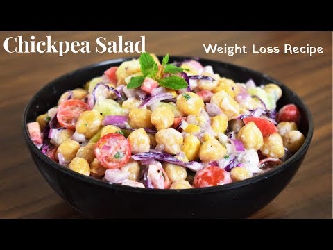 Healthy Chickpea Salad For weight loss – Easy and Simple salad Recipe – Food Connection