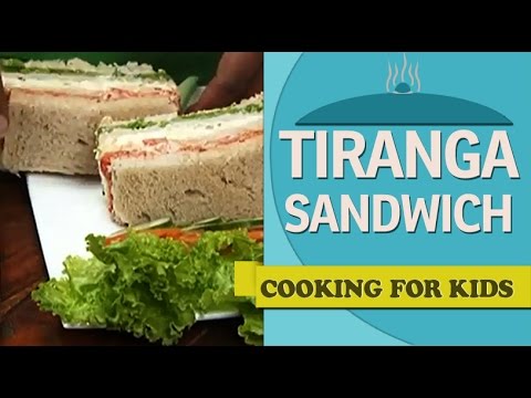 Easy Cooking Recipes For Kids: Tricolor Sandwich Recipes (English)