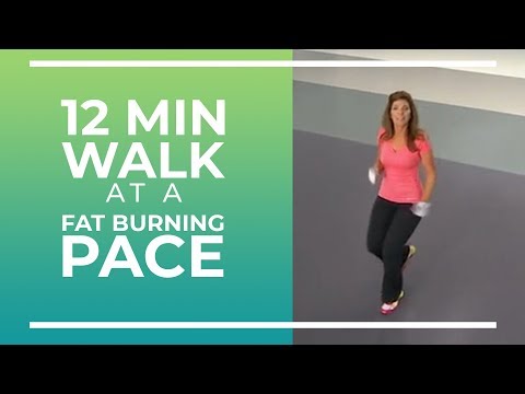 12 Minute Walk at Fat Burning Pace | Walk at Home