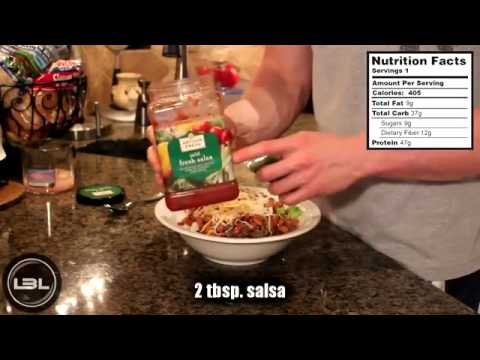Muscle Building Food Recipes : High Protein Taco Salad