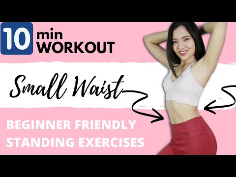 SMALL WAIST Workout  ♥ 15 Beginner Friendly Standing Exercises ♥ 10 Minute HIIT Philippines