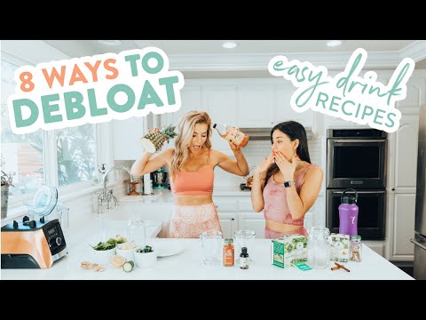 8 Ways to DEBLOAT // Easy Drink Recipes w/ Yovana!