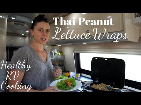 Thai Peanut Lettuce Wraps | RV Cooking & Healthy RV Recipes #25