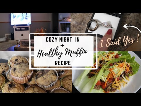 COZY NIGHT IN + Healthy muffin recipe | Alexis Veal 2020