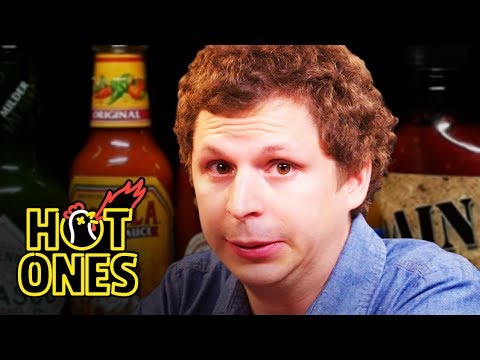 Michael Cera Experiences Mouth Pains While Eating Spicy Wings | Hot Ones