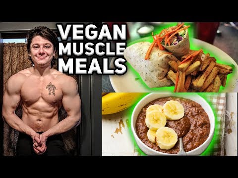 What A Healthy Vegan Eats In A Day To Build Lean MUSCLE | High Protein Meals